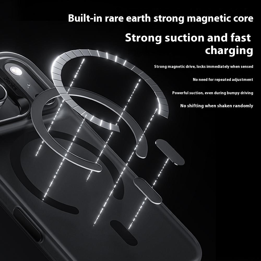 BENKS For iPhone 17 Pro Case PC + TPU Matte Magnetic Phone Cover Compatible with MagSafe