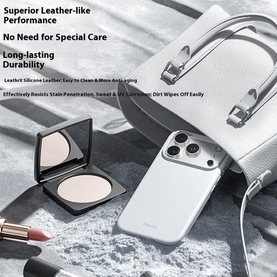 BENKS Q2 For iPhone 17 Pro Mircrofiber Leather + PC + Silicone Phone Case Compatible with MagSafe