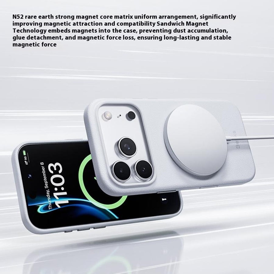 BENKS Q2 For iPhone 17 Pro Mircrofiber Leather + PC + Silicone Phone Case Compatible with MagSafe