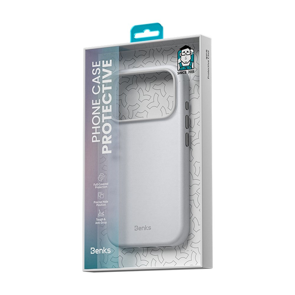 BENKS Q2 For iPhone 17 Pro Mircrofiber Leather + PC + Silicone Phone Case Compatible with MagSafe