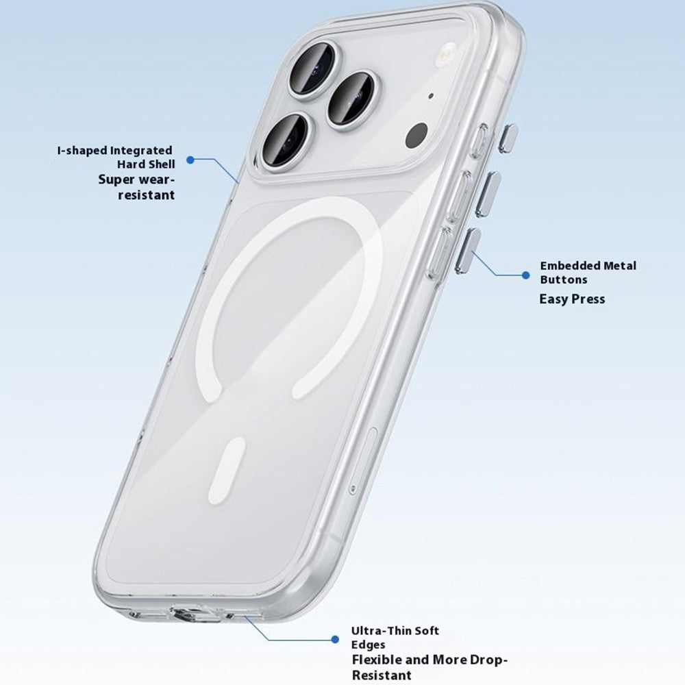 BENKS For iPhone 17 Pro Max Magnetic Case TPU PC Clear Phone Cover Compatible with MagSafe
