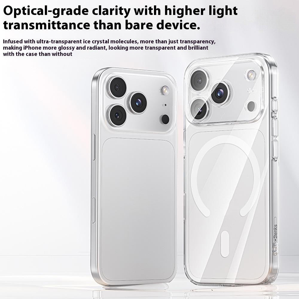 BENKS For iPhone 17 Pro Max Magnetic Case Ultra Thin Naked-like Clear PC Phone Cover Compatible with MagSafe