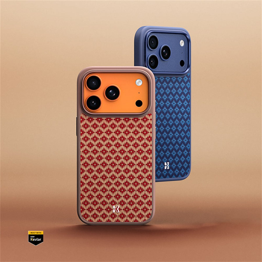 BENKS Y3 For iPhone 17 Pro Case Aramid Fiber Woven Texture Phone Cover Compatible with MagSafe