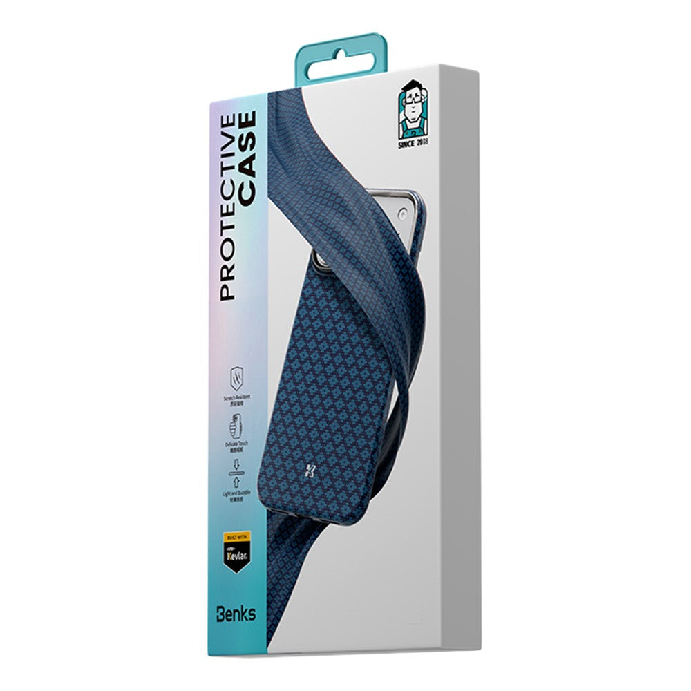 BENKS Y3 For iPhone 17 Pro Case Aramid Fiber Woven Texture Phone Cover Compatible with MagSafe