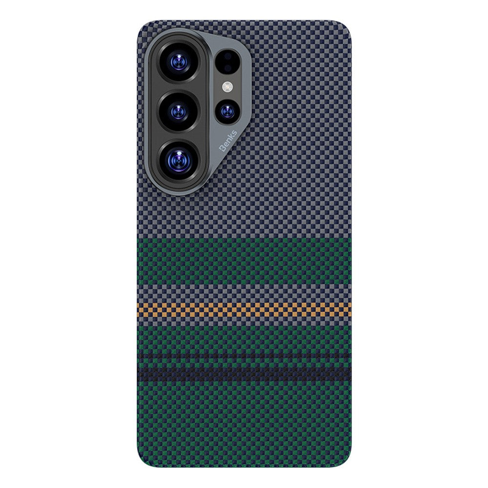 BENKS C1 For Samsung Galaxy S26 Ultra Magnetic Case Aramid Fiber Aurora Flow Woven Phone Cover