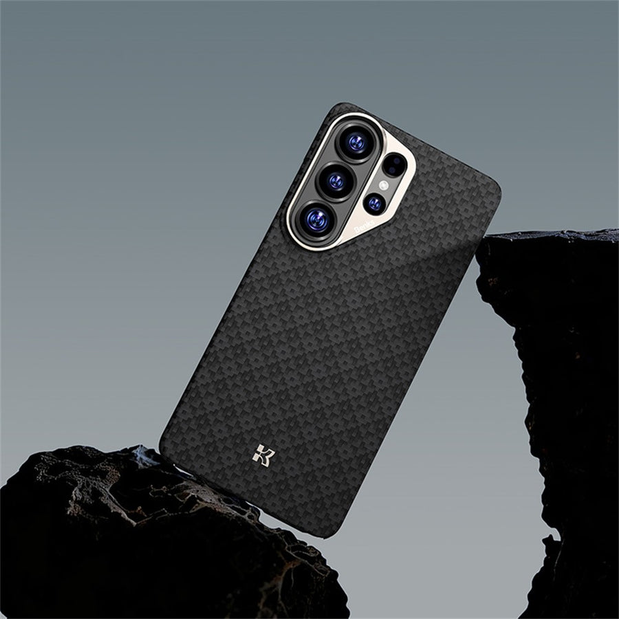 BENKS C1 For Samsung Galaxy S26 Ultra Magnetic Case Aramid Fiber Diamond Texture Woven Phone Cover