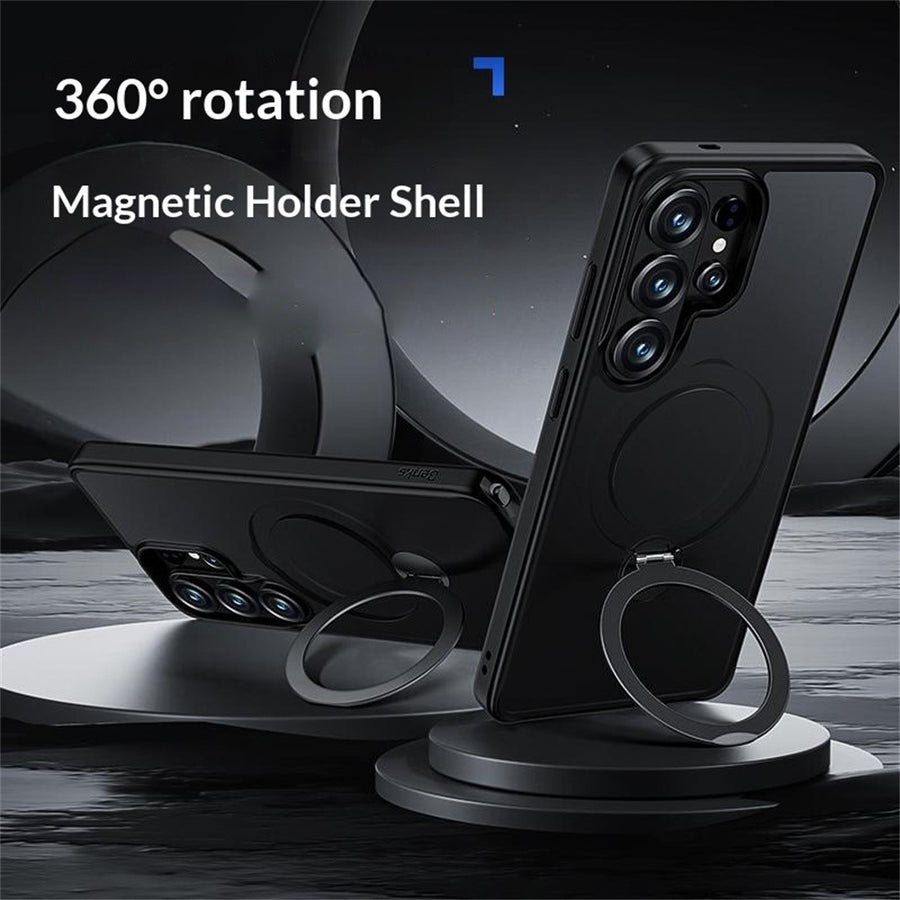 BENKS for Samsung Galaxy S26 Ultra Magnetic Case Rotary Ring Kickstand TPU + PC Phone Cover