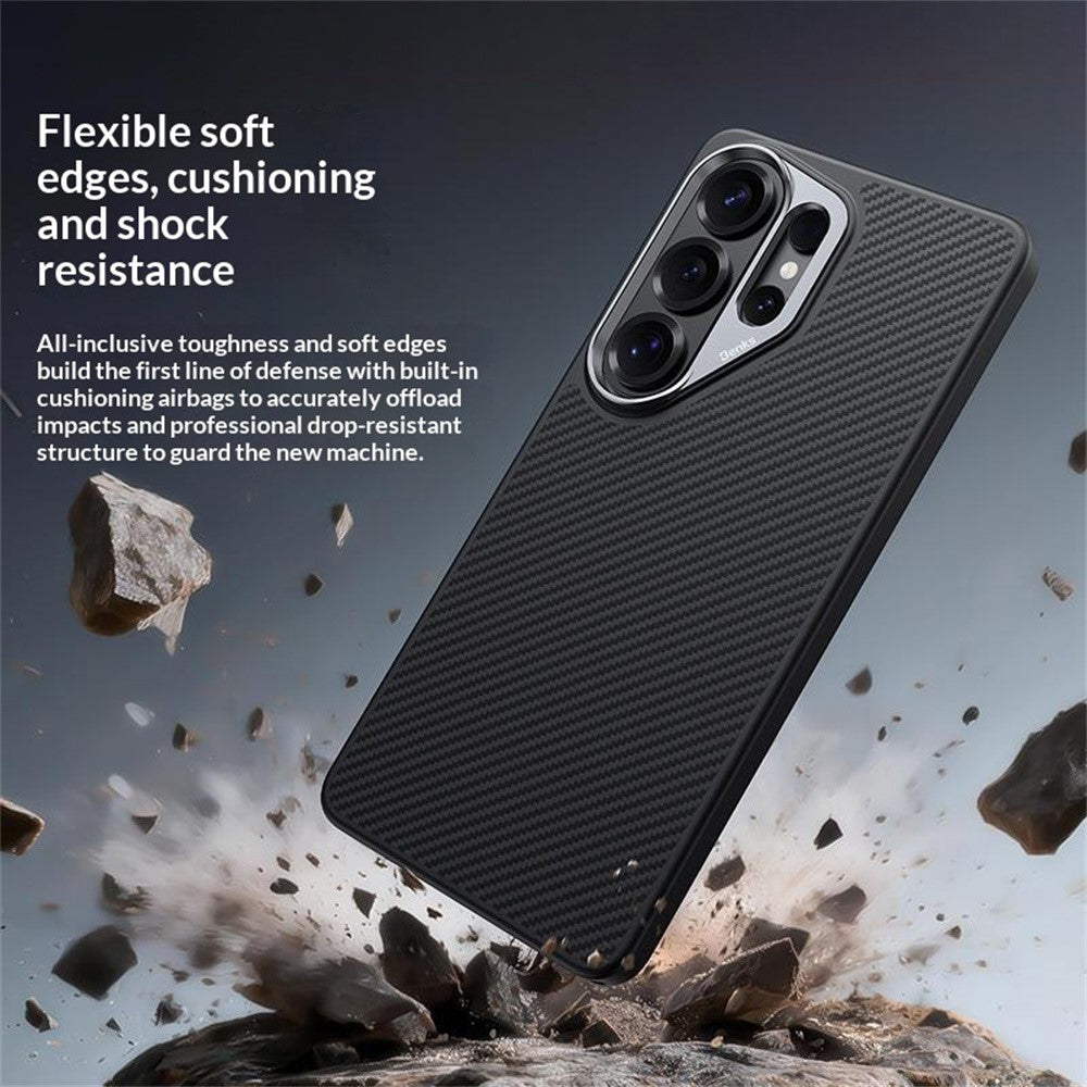 BENKS Y2 for Samsung Galaxy S26 Ultra Magnetic Case 600D Aramid Fiber PC + TPU Phone Cover