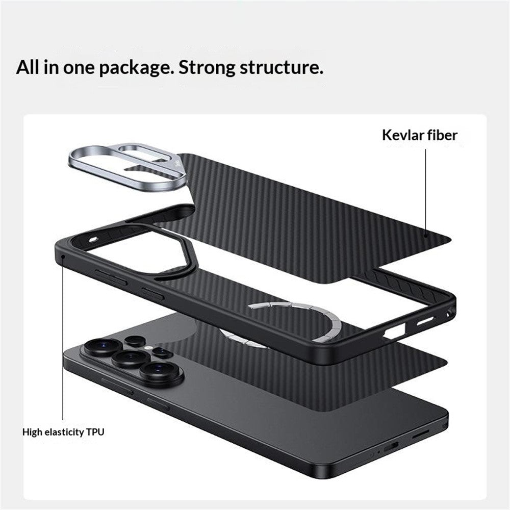 BENKS Y2 for Samsung Galaxy S26 Ultra Magnetic Case 600D Aramid Fiber PC + TPU Phone Cover