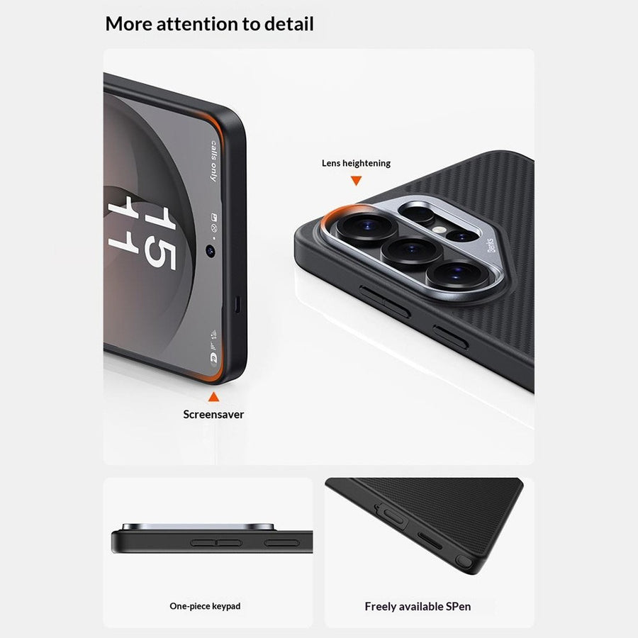 BENKS Y2 for Samsung Galaxy S26 Ultra Magnetic Case 600D Aramid Fiber PC + TPU Phone Cover