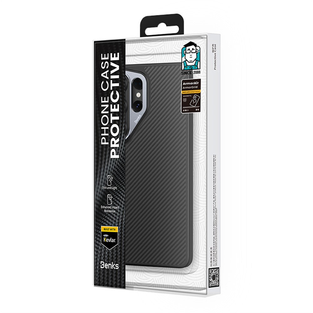 BENKS Y2 for Samsung Galaxy S26 Ultra Magnetic Case 600D Aramid Fiber PC + TPU Phone Cover