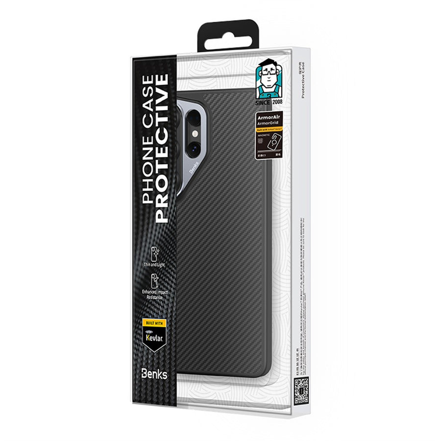 BENKS Y2 for Samsung Galaxy S26 Ultra Magnetic Case 600D Aramid Fiber PC + TPU Phone Cover