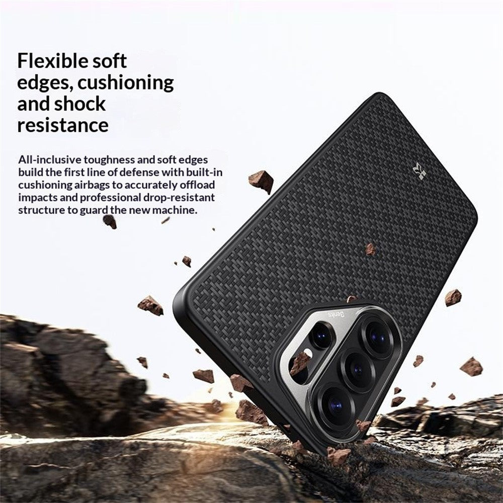 BENKS Y2 for Samsung Galaxy S26 Ultra Magnetic Case Woven Texture Aramid Fiber TPU Phone Cover