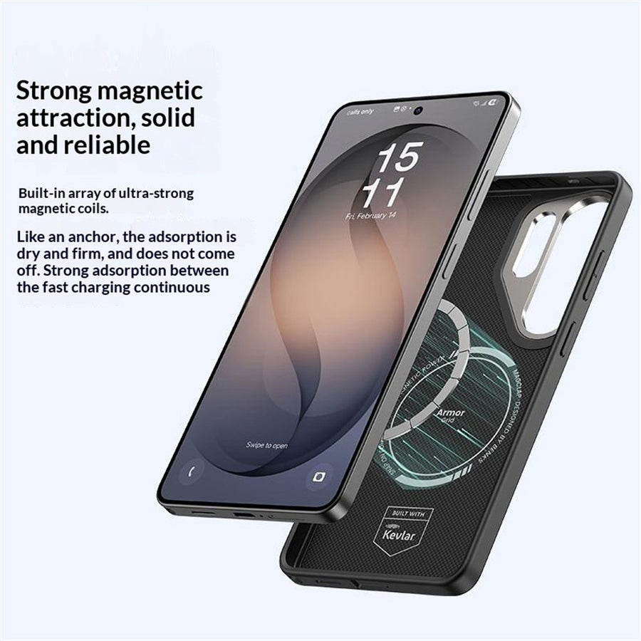 BENKS Y2 for Samsung Galaxy S26 Ultra Magnetic Case Woven Texture Aramid Fiber TPU Phone Cover