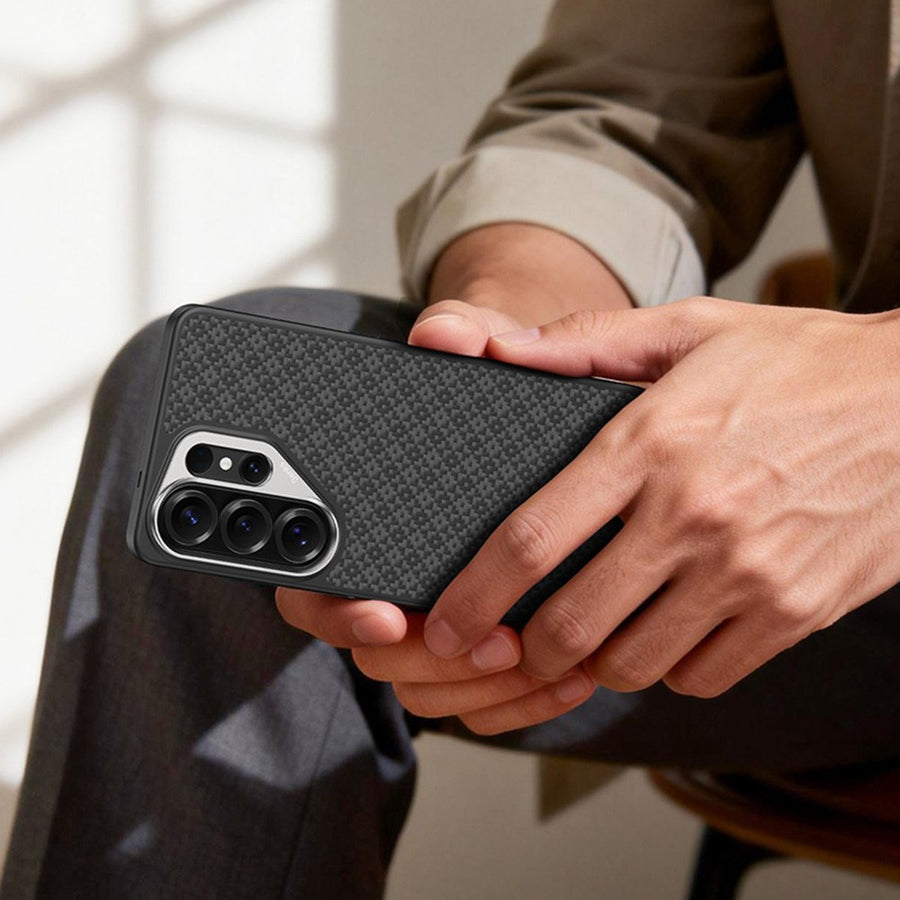 BENKS Y2 for Samsung Galaxy S26 Ultra Magnetic Case Woven Texture Aramid Fiber TPU Phone Cover