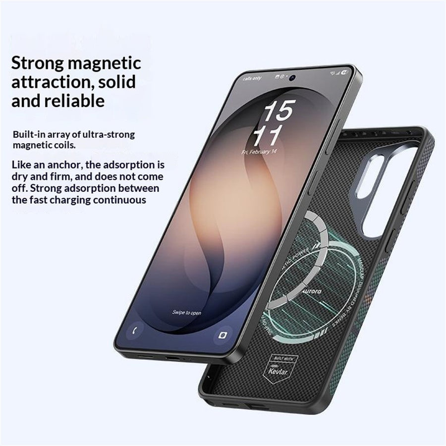 BENKS Y1 For Samsung Galaxy S26 Ultra Magnetic Case Aramid Fiber TPU Aurora Phone Cover