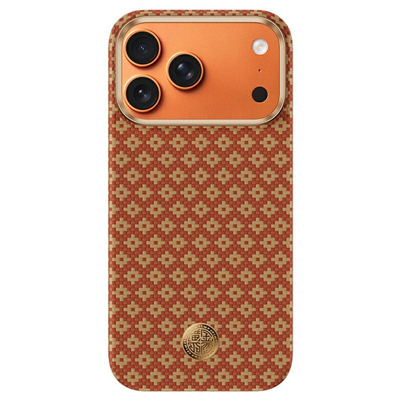 BENKS For iPhone 18 Pro Max / 17 Pro Max Magnetic Case Aramid Fiber Phone Cover with Cultural Gold Emblem