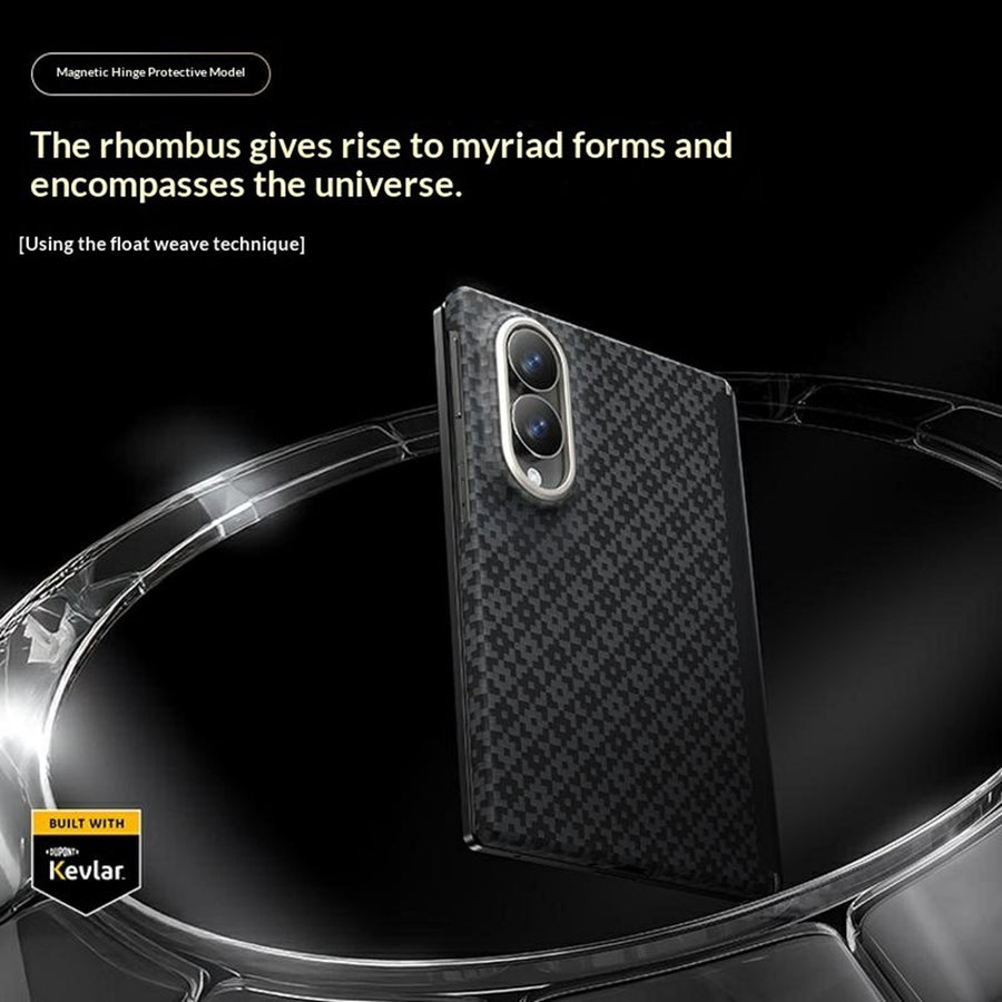 BENKS For Samsung Galaxy Z Fold8 ArmorGrid Magnetic Phone Case 3D Woven Texture Aramid Fiber Cover