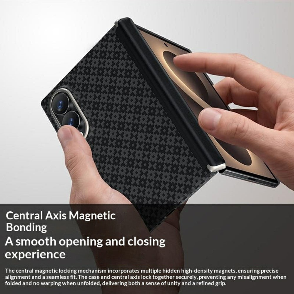 BENKS For Samsung Galaxy Z Fold8 ArmorGrid Magnetic Phone Case 3D Woven Texture Aramid Fiber Cover