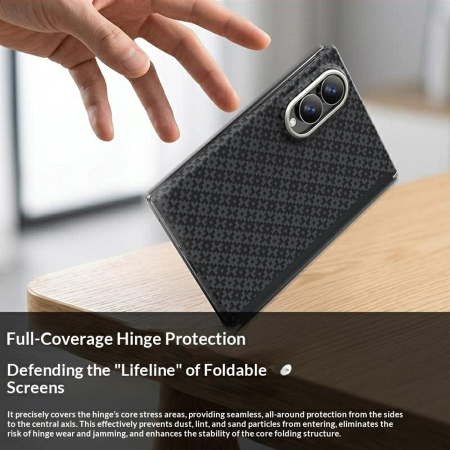BENKS For Samsung Galaxy Z Fold8 ArmorGrid Magnetic Phone Case 3D Woven Texture Aramid Fiber Cover