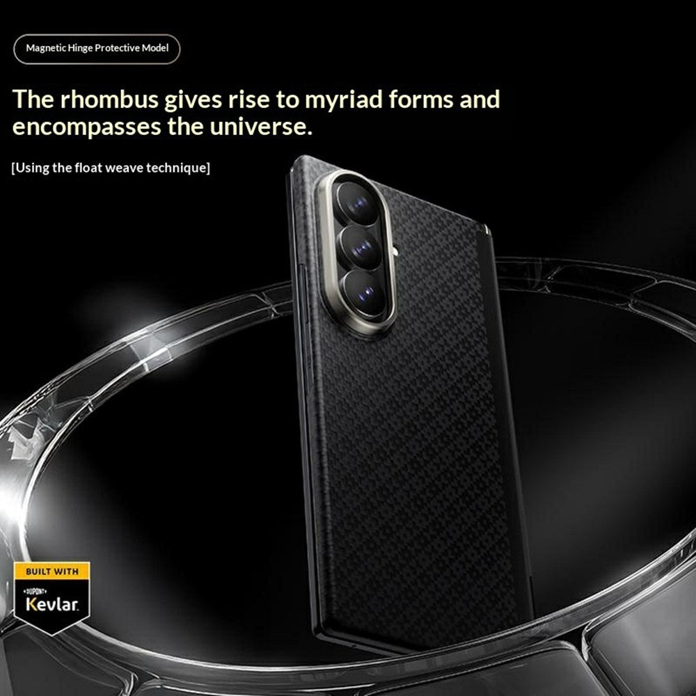 BENKS For Samsung Galaxy Z Fold8 Ultra ArmorGrid Magnetic Phone Case 3D Woven Texture Aramid Fiber Cover