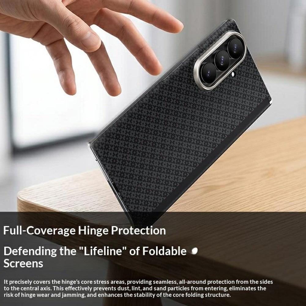 BENKS For Samsung Galaxy Z Fold8 Ultra ArmorGrid Magnetic Phone Case 3D Woven Texture Aramid Fiber Cover