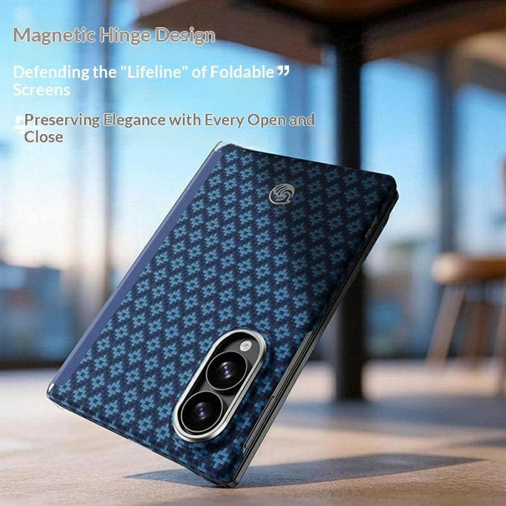BENKS for Samsung Galaxy Z Fold8 Magnetic Case Hinge Protection Woven Texture Aramid Fiber Protective Phone Cover