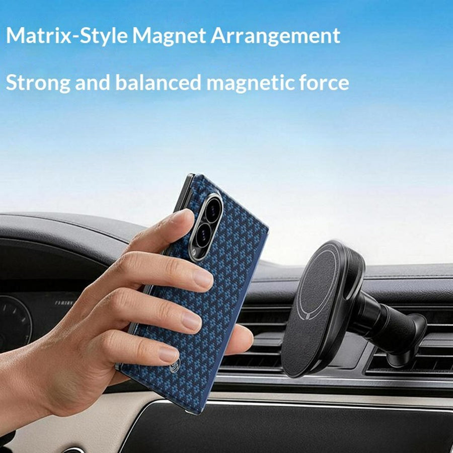 BENKS for Samsung Galaxy Z Fold8 Magnetic Case Hinge Protection Woven Texture Aramid Fiber Protective Phone Cover