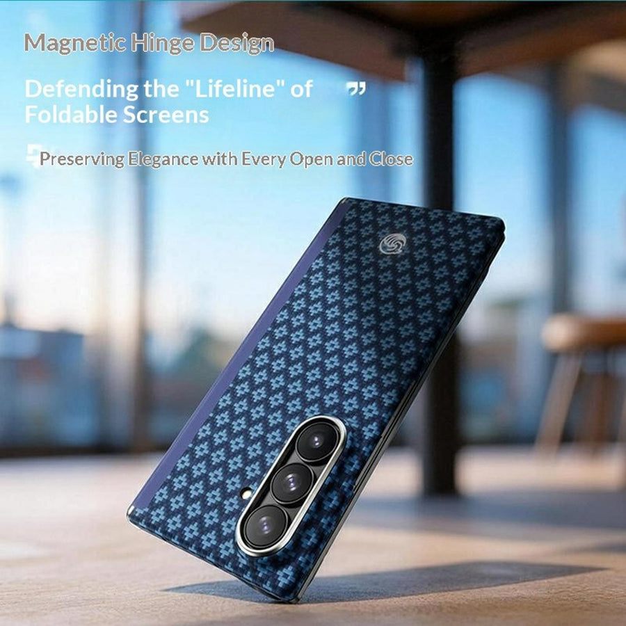 BENKS for Samsung Galaxy Z Fold8 Ultra Magnetic Case Hinge Protection Woven Texture Aramid Fiber Protective Phone Cover