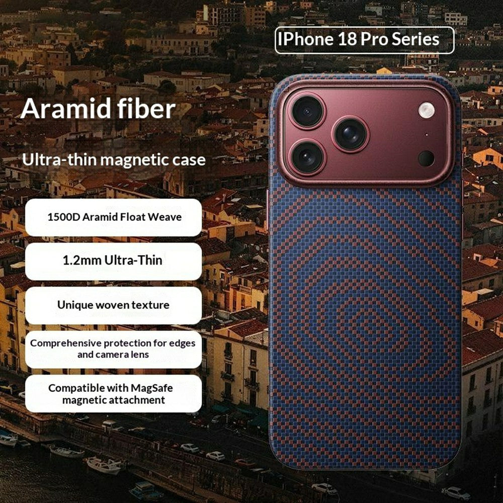 MOMAX SoMa Carbon Case for iPhone 17 Pro & 18 Pro, 1500D Aramid Fibre, photo 5