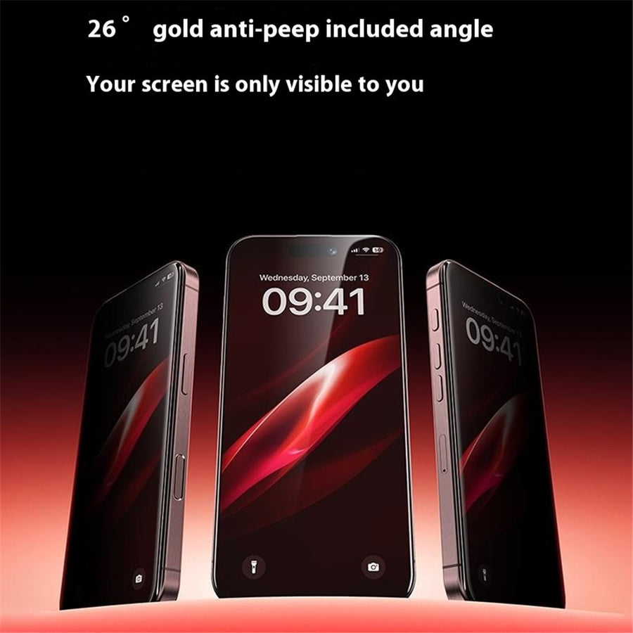 BENKS For iPhone 16 Pro Anti-Spy Screen Protector Zero Sense High Aluminium-Silicon Glass Film