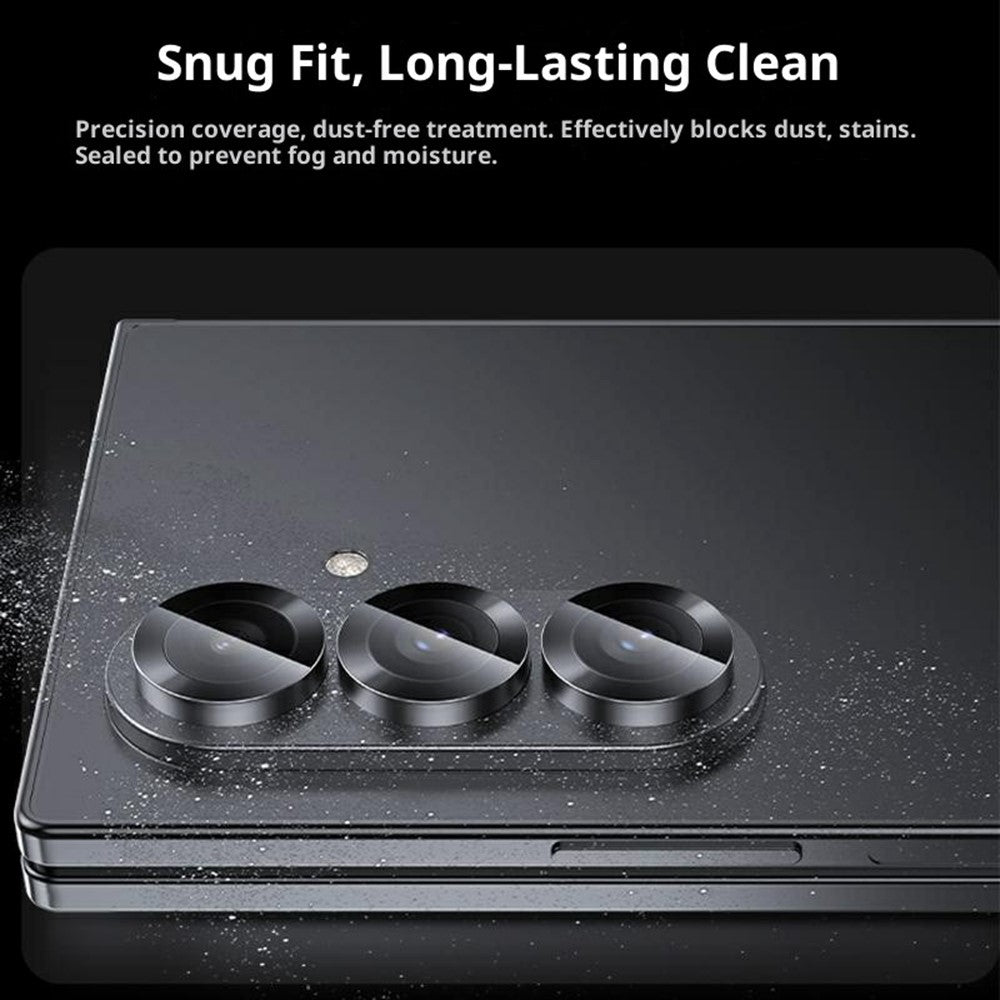 BENKS 1 Set For Samsung Galaxy Z Fold7 5G Corning Gorilla Glass Full Coverage Camera Lens Protector with Aluminium Alloy Frame
