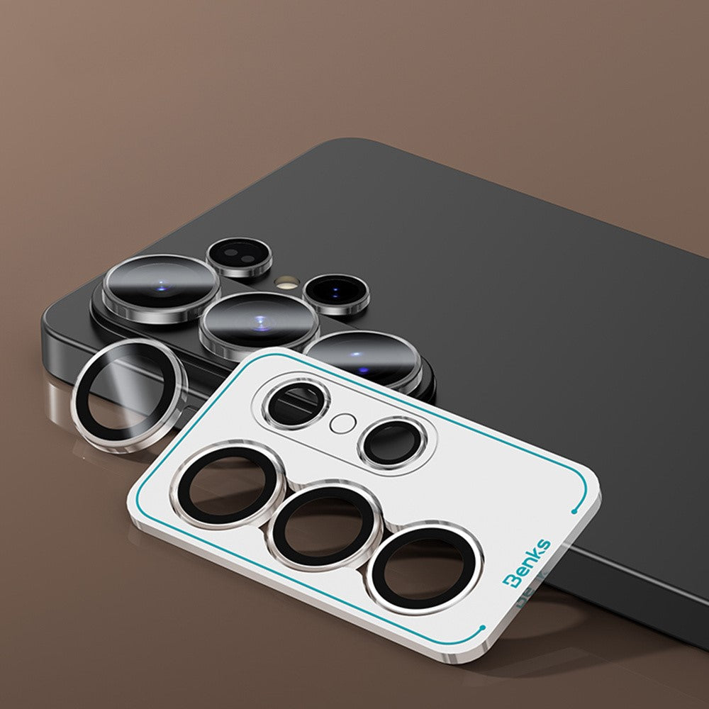 BENKS 1 Set For Samsung Galaxy S26 Ultra Corning Gorilla Glass Full Coverage Camera Lens Protector with Aluminium Alloy Frame