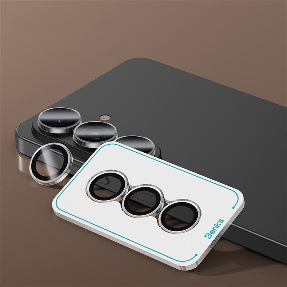 BENKS 1 Set For Samsung Galaxy S26+ Corning Gorilla Glass Full Coverage Camera Lens Protector with Aluminium Alloy Frame