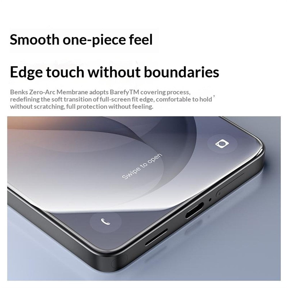 BENKS Zero Arc Series for Samsung Galaxy S26 Ultra Full Screen Protector 0.23mm High Aluminium-silicon Glass Explosion Proof Film