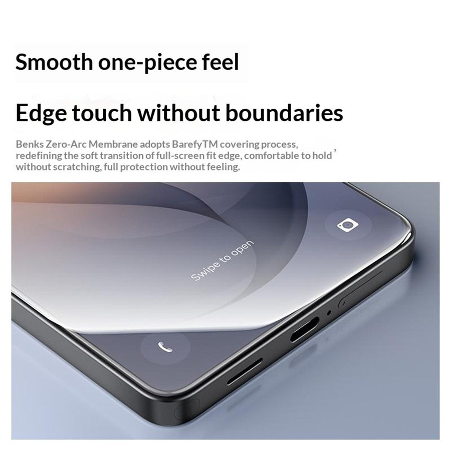 BENKS Zero Arc Series for Samsung Galaxy S26 Ultra Full Screen Protector 0.23mm High Aluminium-silicon Glass Explosion Proof Film