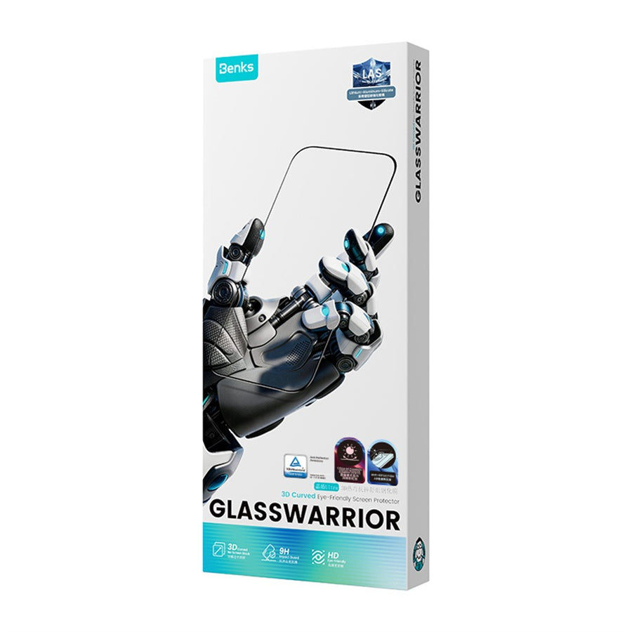 BENKS for iPhone 17 Pro Max Screen Protector Lithium Aluminium-silicon Glass 3D Hot Bending  Eye Protection Film