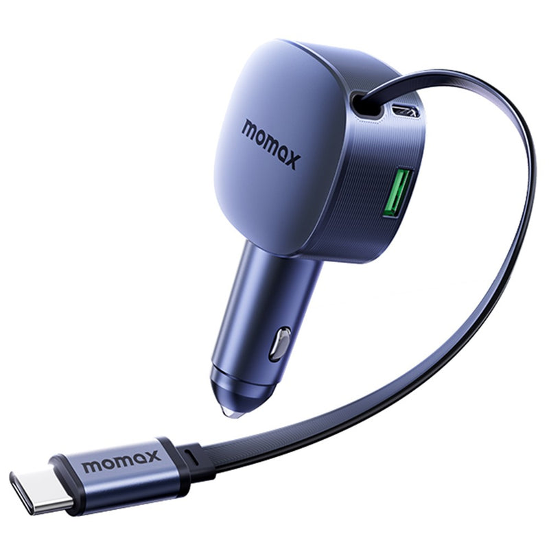 MOMAX 60W Car Car Charger 60W, Built-In Cable, photo 1