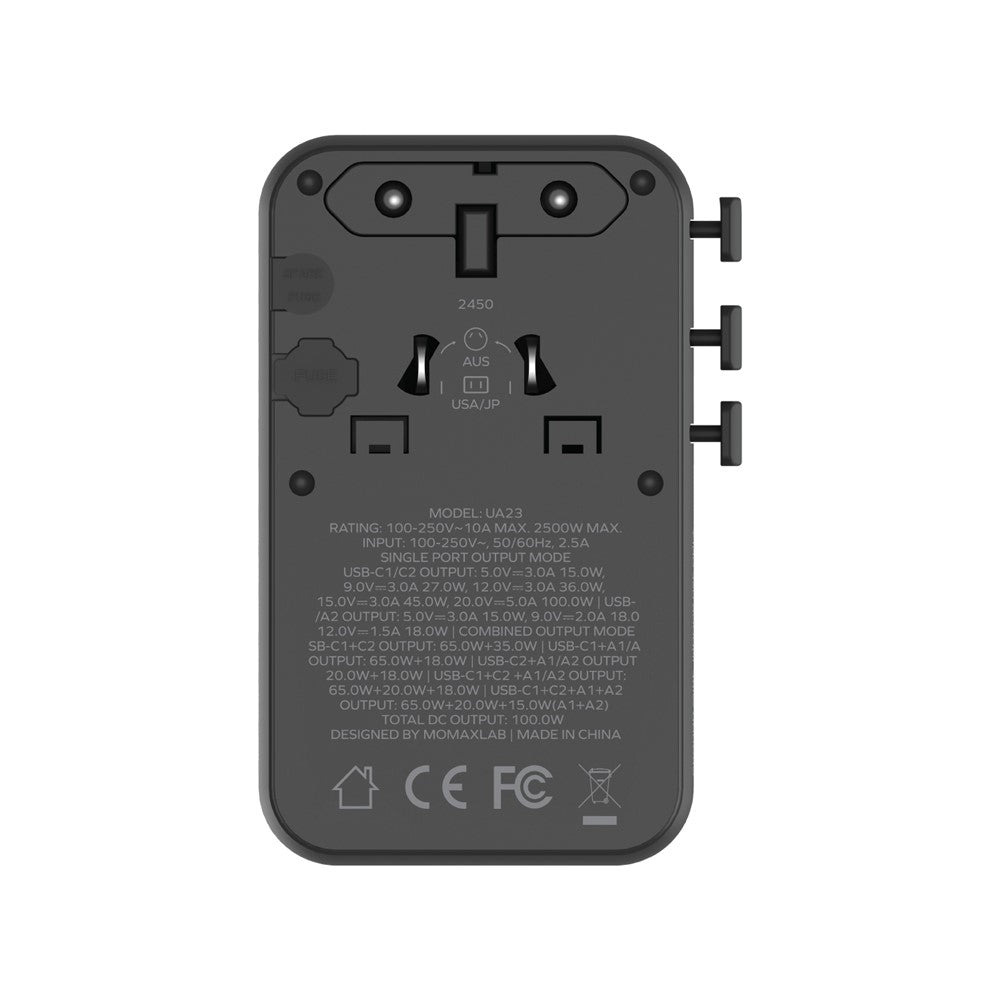 MOMAX 1-World 2 Charger 100W, GaN Fast Charging, photo 10