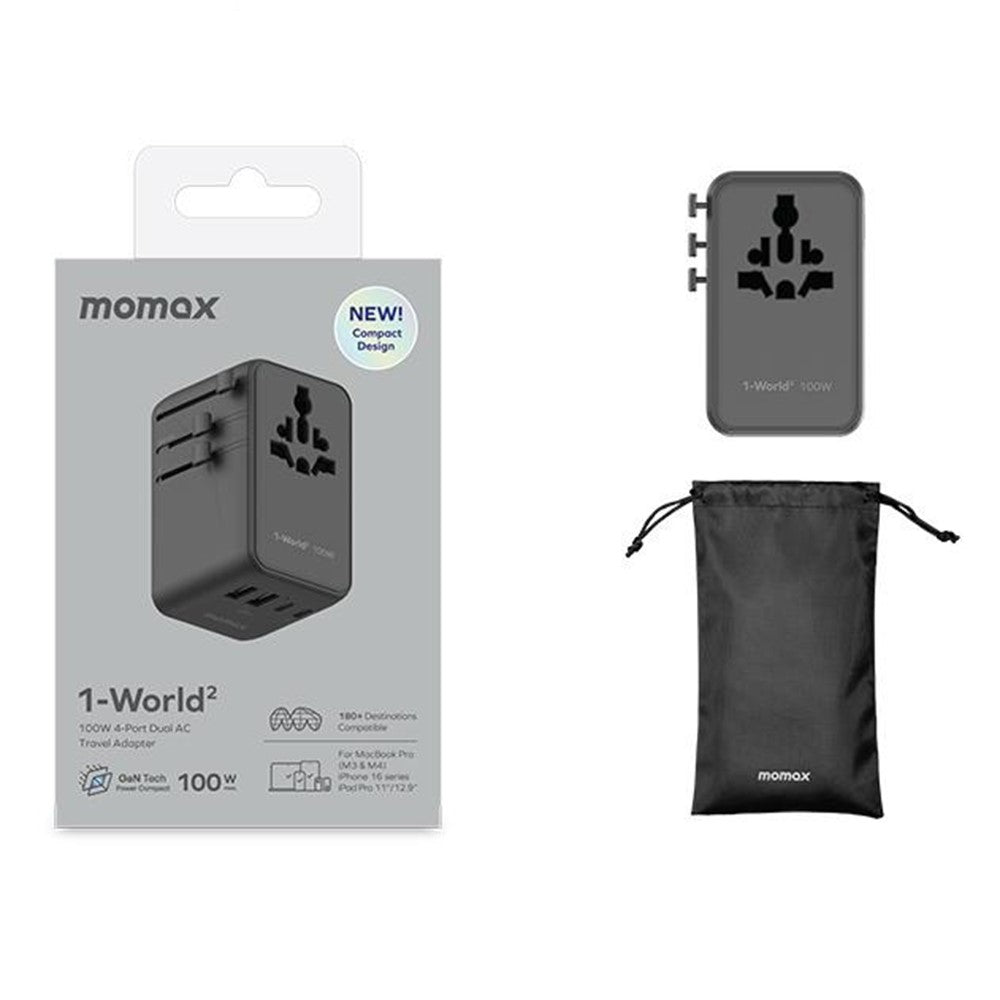 MOMAX 1-World 2 Charger 100W, GaN Fast Charging, photo 13