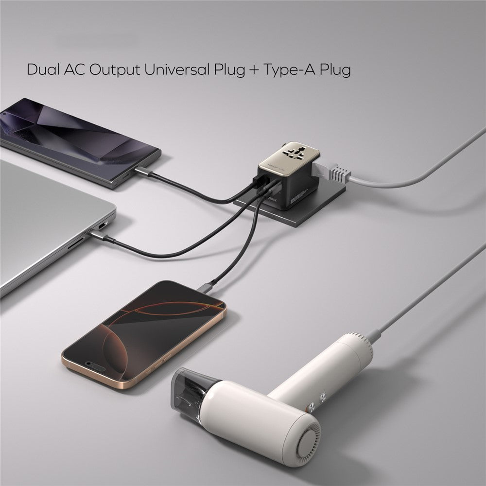MOMAX 1-World 2 Charger 100W, GaN Fast Charging, photo 3