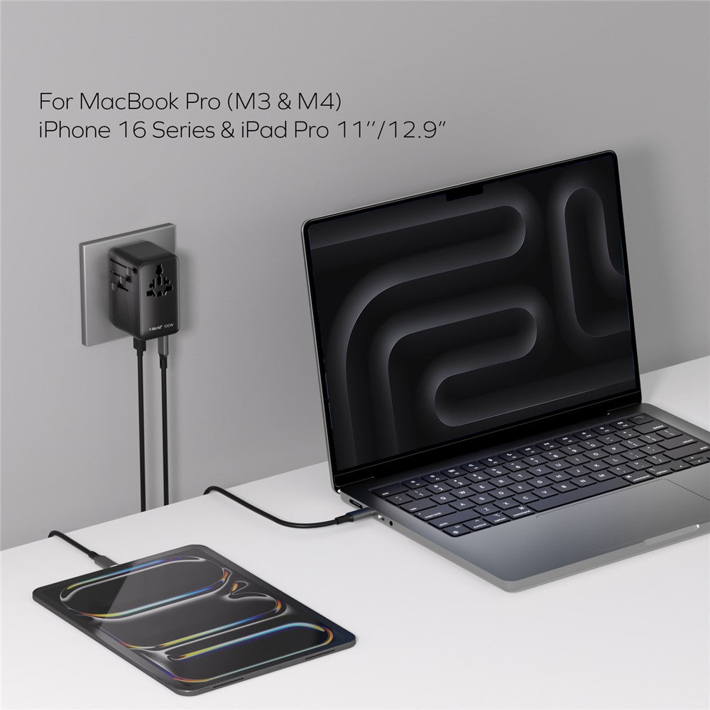 MOMAX 1-World 2 Charger 100W, GaN Fast Charging, photo 4