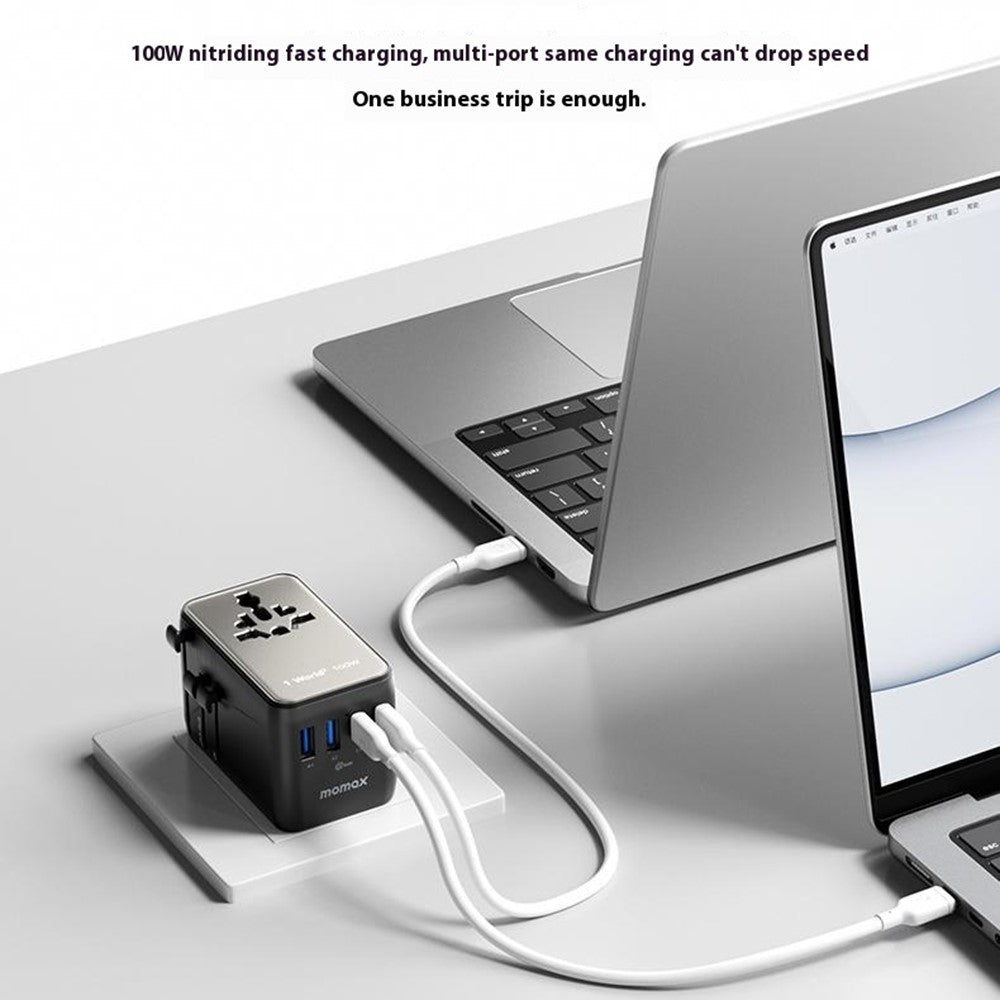 MOMAX 1-World 2 Charger 100W, GaN Fast Charging, photo 8