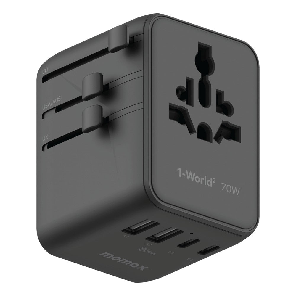 MOMAX 1-World 2 Charger 70W, GaN Fast Charging, photo 1