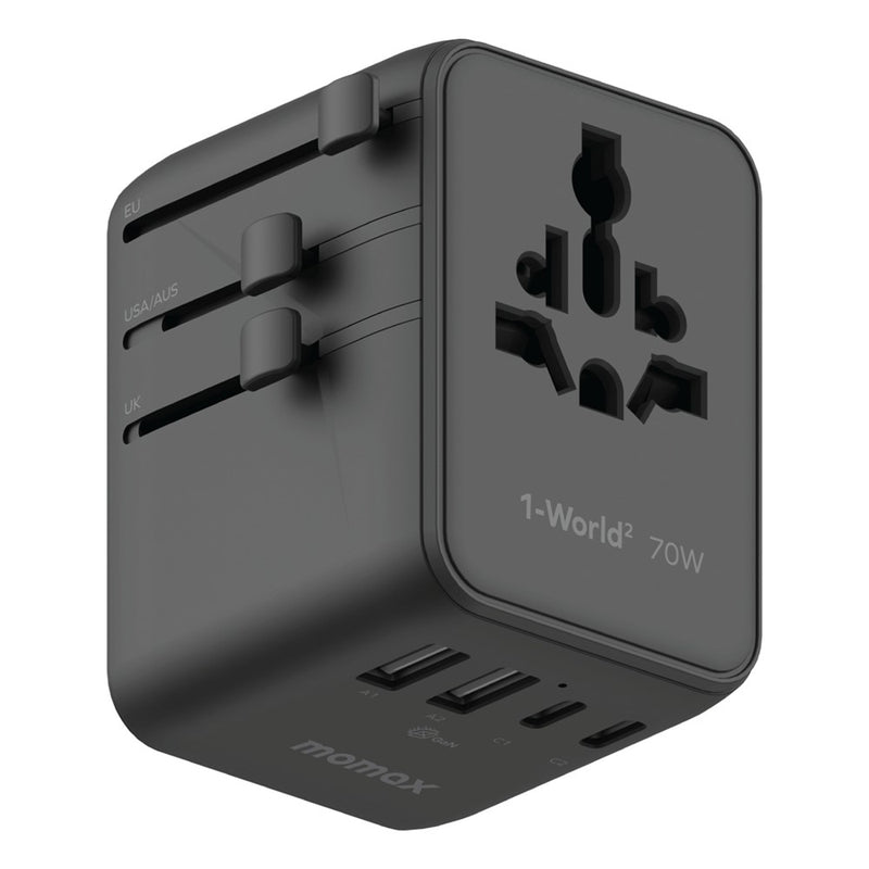 MOMAX 1-World 2 Charger 70W, GaN Fast Charging, photo 1