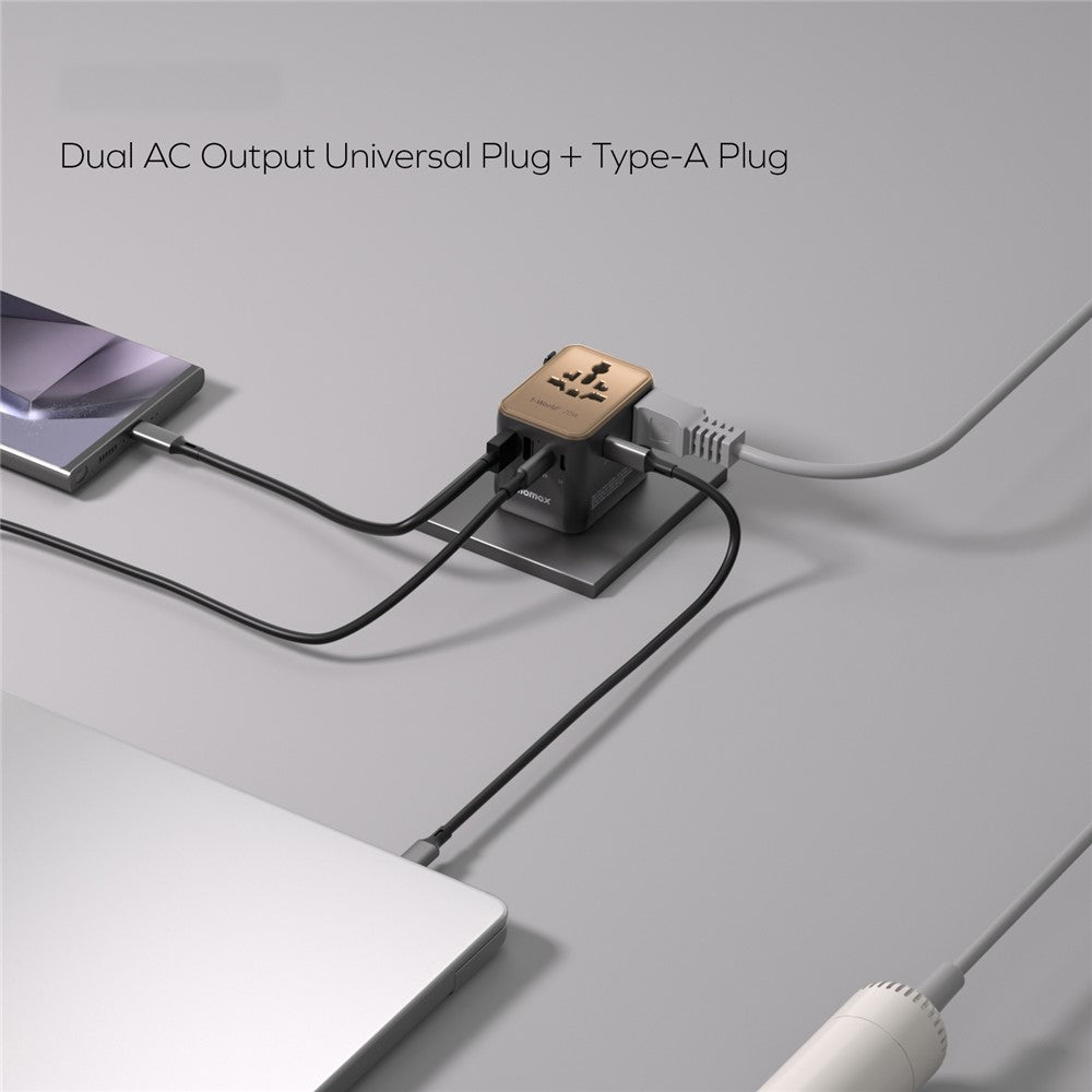 MOMAX 1-World 2 Charger 70W, GaN Fast Charging, photo 5