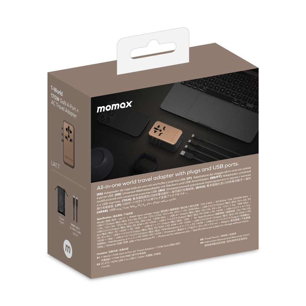 MOMAX 1-World 170W Charger 170W, GaN Fast Charging, photo 15