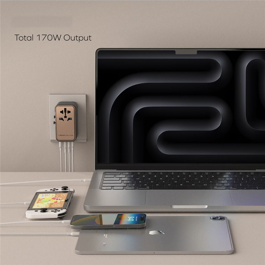 MOMAX 1-World 170W Charger 170W, GaN Fast Charging, photo 5