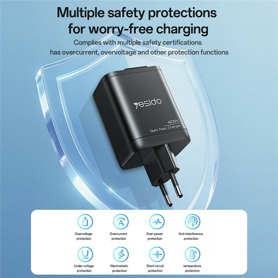 YESIDO YC99 40W Retractable Charger