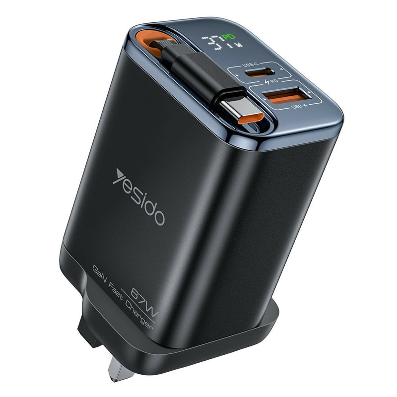 YESIDO YC146 67W Retractable Charger